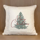 - Merry Christmas Tree / Natural Pillow