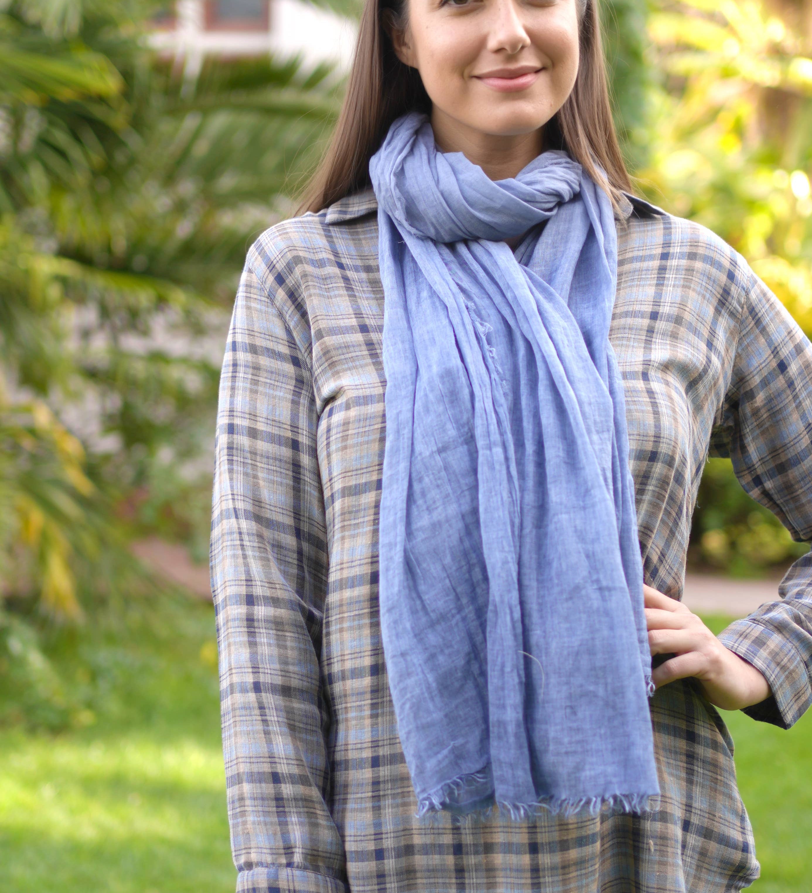 Dolma - Stone Washed Cotton Scarf Salmon (Multiple Colors Inside)
