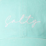 Fashion City - Salty Lettering Embroidery Baseball Cap