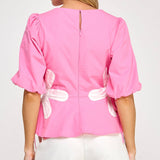 Strut & Bolt - Flower Color-Block Poplin Top