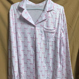Rosa Clothing - Moonlite Valentine's Day red heart ribbon bow Pajamas set