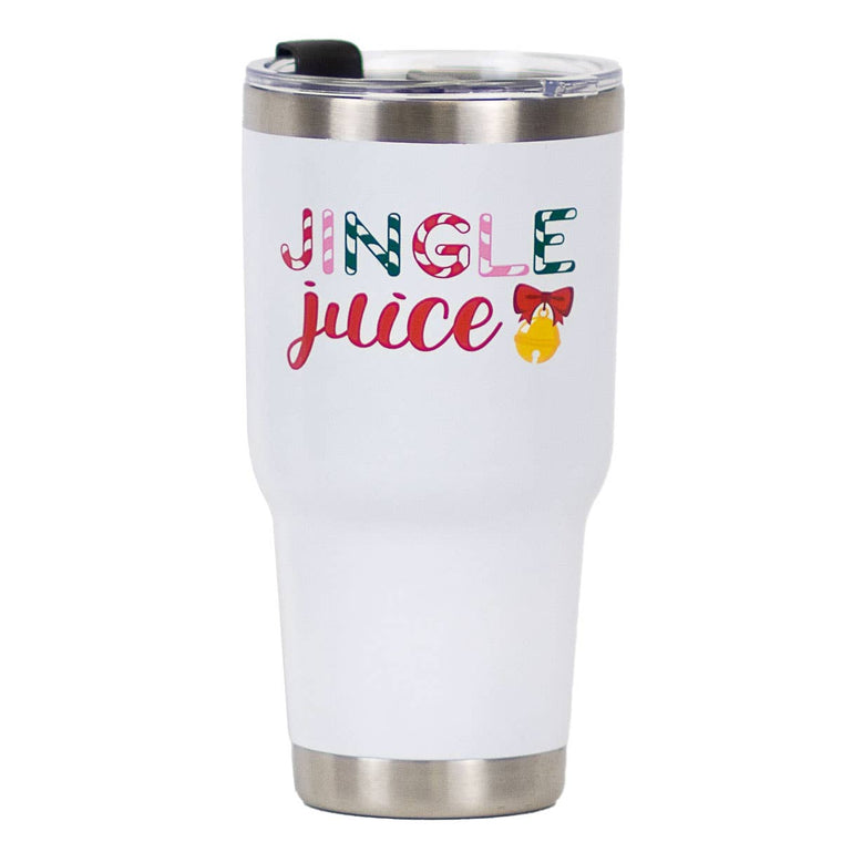 The Royal Standard - Jingle Juice Tumbler   White/Multi 30oz.