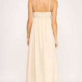 Strut & Bolt - Top Stitch Bustier Linen Midi Dress