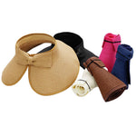 Pack and Go Paper Straw Wide Roll-Up Sun Hat