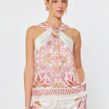Current Air - Printed Halter Neck Top