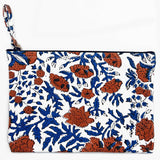 Anju Jewelry - Block-Printed Canvas Zipper Pouch