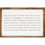 - May This Home 1610 White sign