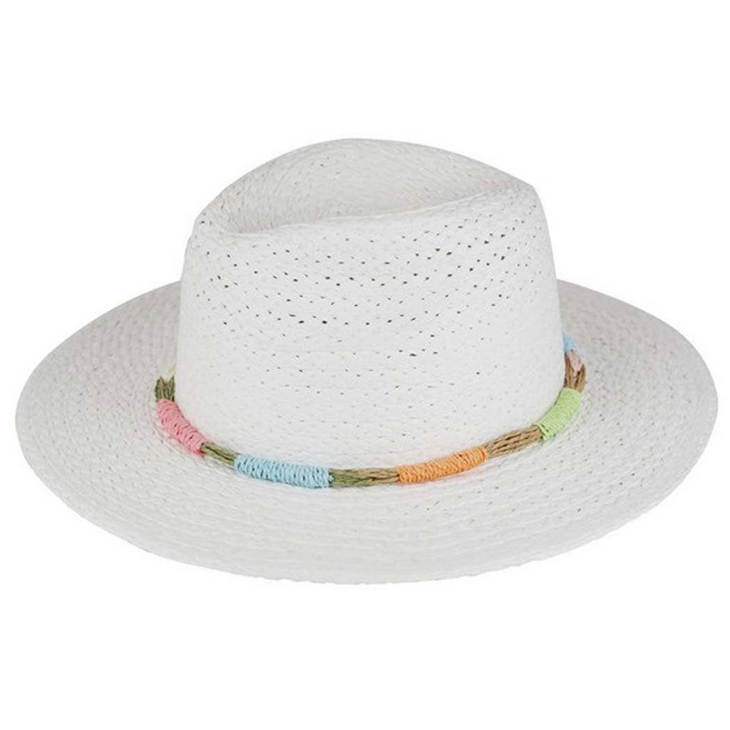 3AM BY H&D ACCESSORIES - MULTI COLOR STRAW BAND STRAW HAT.