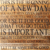 This is a new day xlarge sign