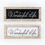 Adams & Co. - 75398 - 24x9x2 wood frmd sn (WNDRFL)  Christmas  Decor