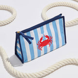 Shiraleah - CRAB & ROSÉ ZIP POUCH,BLUE
