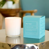 Hillhouse Naturals/Field+Fleur - Sea Salt Candle In White Glass In Box 9oz Ctn.6