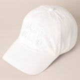 Fashion City - Salty Beach Text Embroidery Baseball Cap