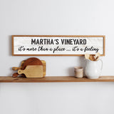 - It's More Than a Place Framed Personalized Barnwood Sign