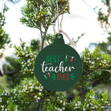 Rustic Marlin - Best Teacher Ever Bulb Ornament