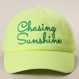 Fashion City - Chasing Sunshine Embroidered Baseball Cap