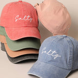 Fashion City - Salty Lettering Embroidery Baseball Cap
