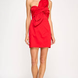 Strut & Bolt - Knotted Flower Bow Mini Dress
