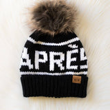 Panache Apparel Co. - Black & White Apres Pom Hat