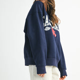AEMI + CO - 9134GK Modern Vintage Graphic Fleece Pullover 2