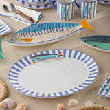 Certified International - Something Fishy Oval Platter 16" x 12"