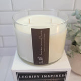 Legrify Inspired Luxury Candles & Home Fragrance - Bamboo Coconut Lime Classic Glass 2 Wick Soy Candle