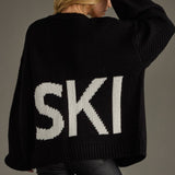 Panache Apparel Co. - Black Ski Knit Cardigan