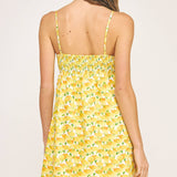 Strut & Bolt - Top Stitch Bustier Floral Print Mini Dress