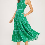 Strut & Bolt - Floral Print Smocked Midi Dress
