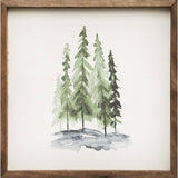 - Watercolor Pines sign