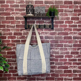Anju Jewelry - Handcrafted Canvas Bag with Block-Printed  Sailor Chic