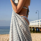 Boho-Eclectica - 'Shoreline Serenity' - 100% Cotton Sarong