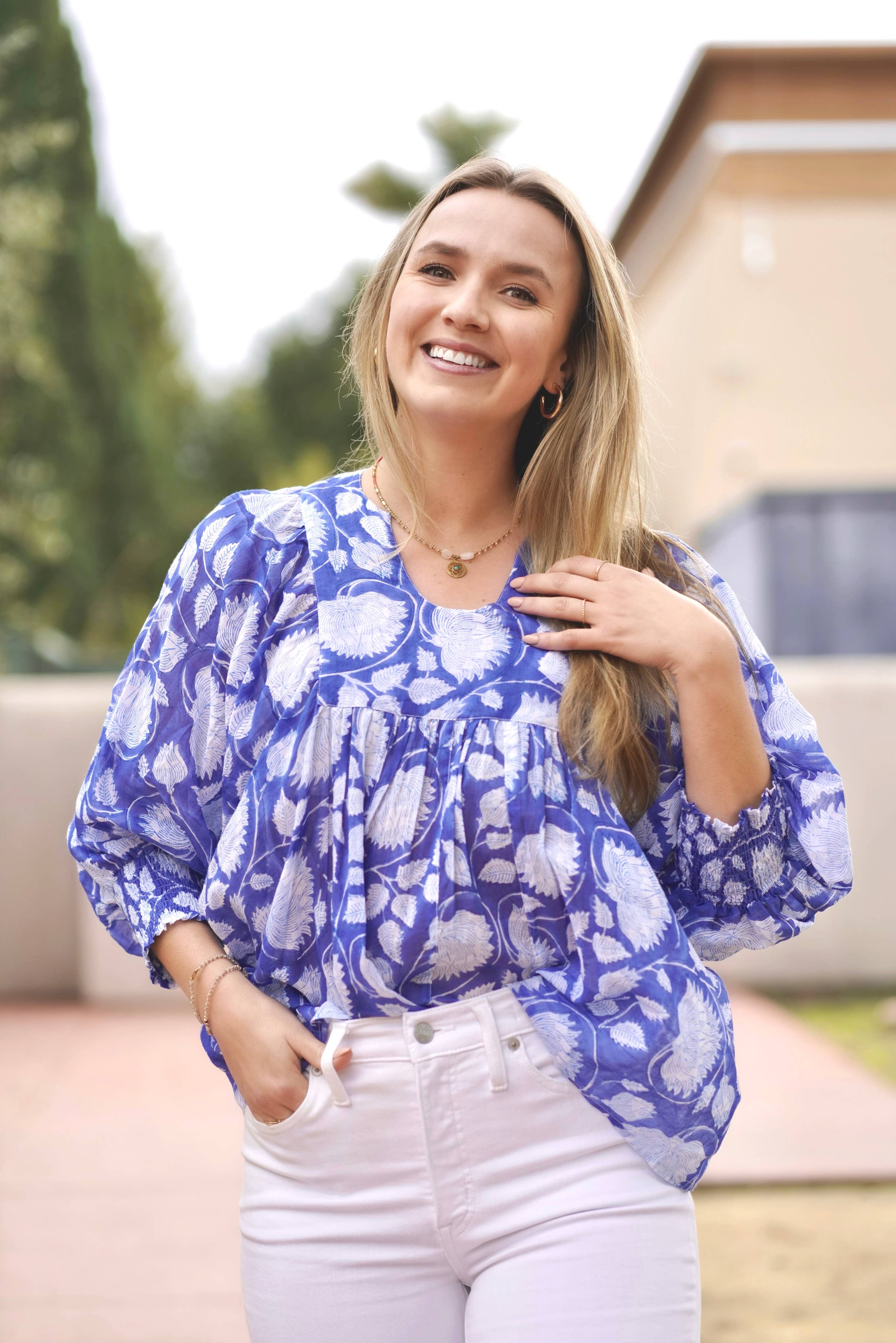 Dolma - Anjou Top Navy White