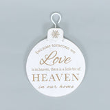 Adams & Co. - 71221 - 5x7 wood holiday ornaments (HEAVEN)  CHRISTMAS Decor