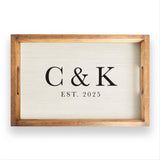 CUSTOM - Personalized Initials EST Serving Tray