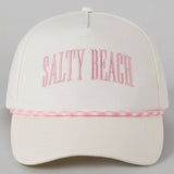 Fashion City - SALTY BEACH Lettering Embroidered Trucker Hat