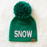 Panache Apparel Co. - Green Snow Pom Hat