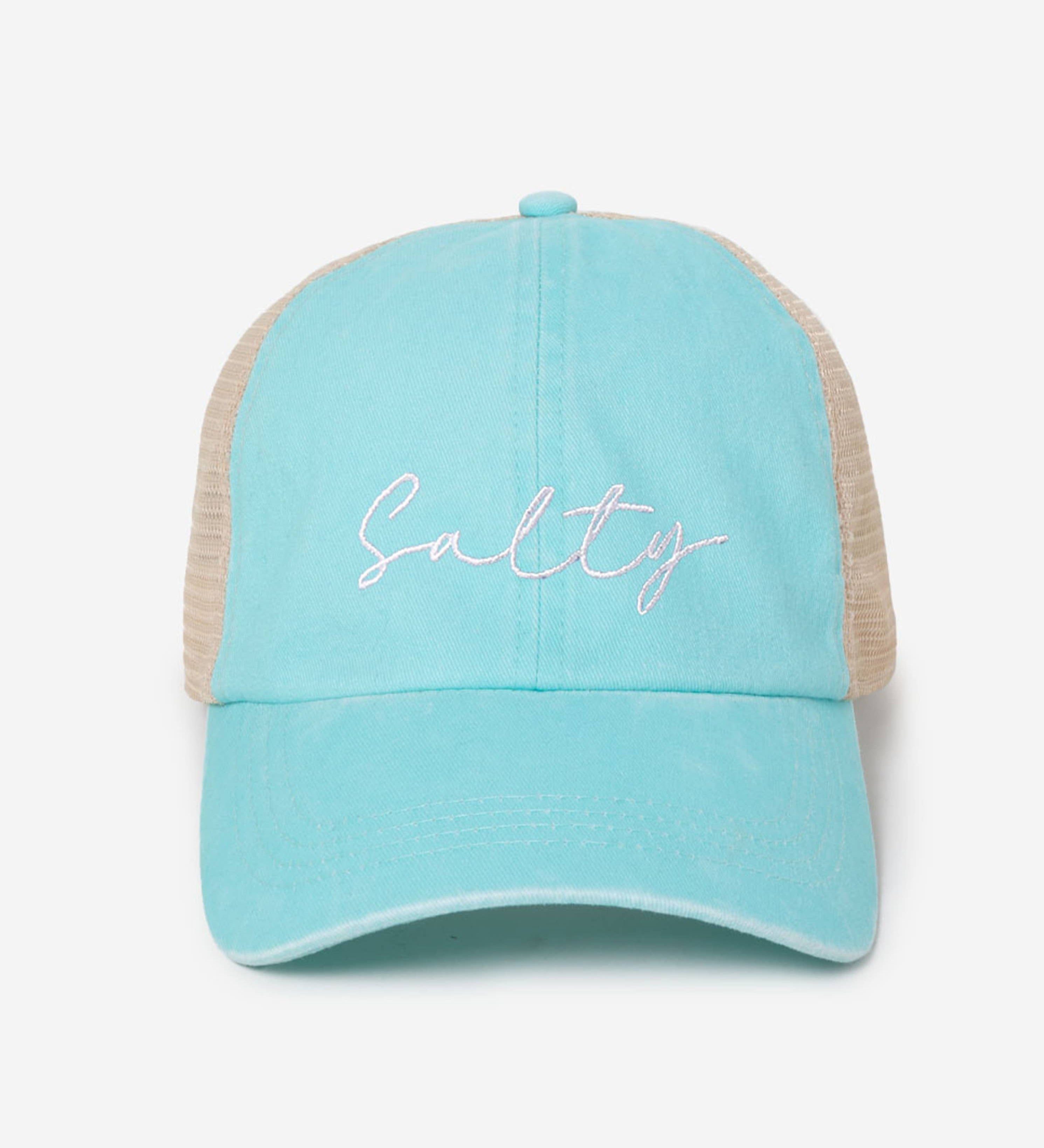 SALTY Pigment Washed Baseball trucker hat
