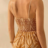 Rosa Clothing - Cascais Bohemia Tropical palm strappy sundress