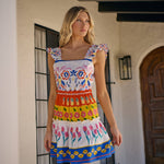 Sugarlips - Olympia Floral Ruffle Tiered Mini Dress