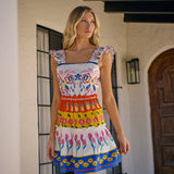 Sugarlips - Olympia Floral Ruffle Tiered Mini Dress