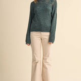 &MERCI - FLORAL EMBROIDERY LONG SLEEVE SWEATER MSW11376