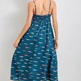 Baevely by Wellmade USA - FISH PRINT SLEEVELESS MIDI DRESS