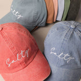Fashion City - Salty Lettering Embroidery Baseball Cap