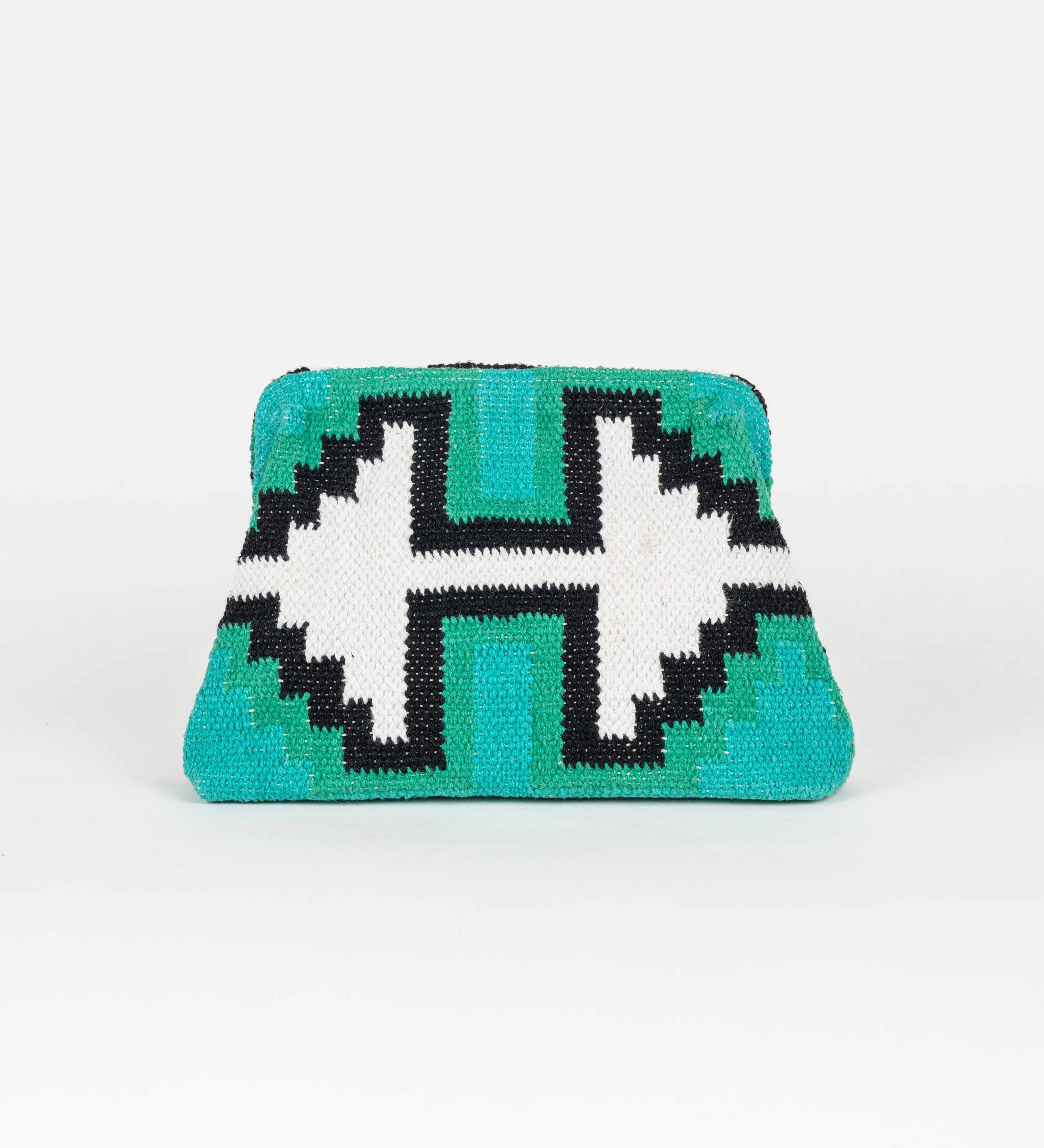 Piti Cuiti - YUCATAN BLUE MULTICOLOR CLUTCH