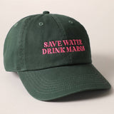 Fashion City - Save Water Drink Margs Embroidered Baseball Cap