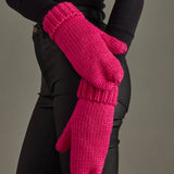Panache Apparel Co. - Pink Cuffed Knit Mittens