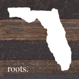- STATE ROOTS SIGN / 6"x6" Reclaimed Wood Sign