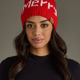 Panache Apparel Co. - Red Merry Pom Hat