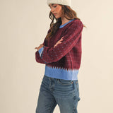 &MERCI - GEOMETRIC KNIT SWEATER MSW11118
